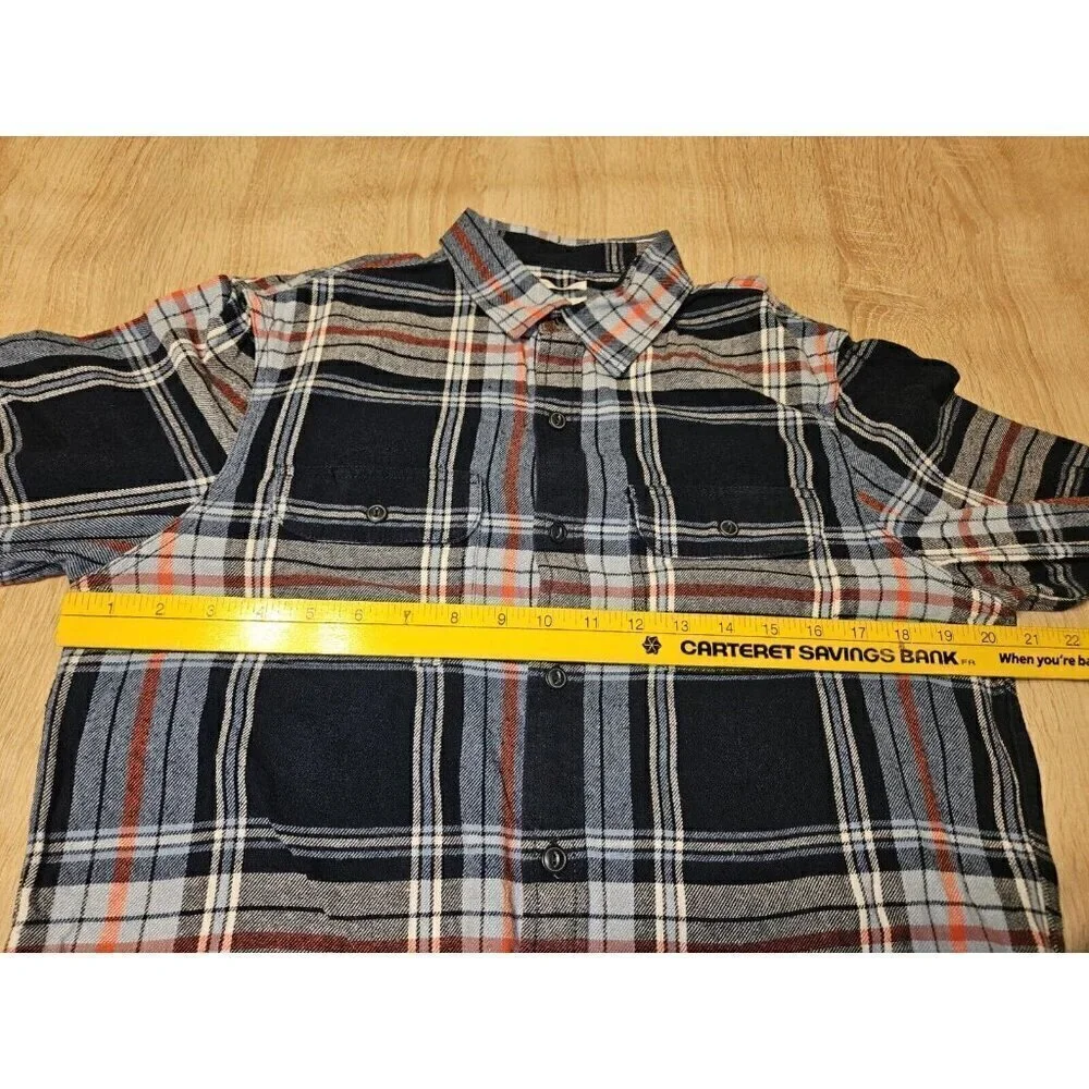 Old Navy Mens 100% Cotton Flannel Button Down Shirt Size S Regular Fit